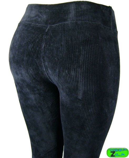 Calça legging em veludo